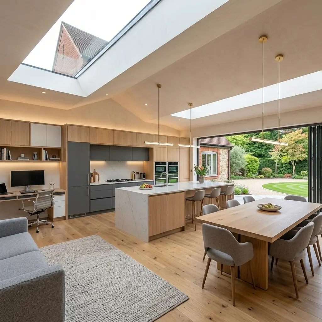 kitchen extension construction work