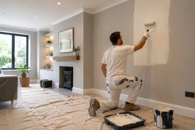 white wash and panting work