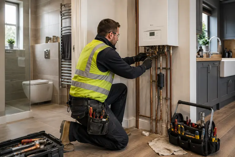 Plumbing and heating work