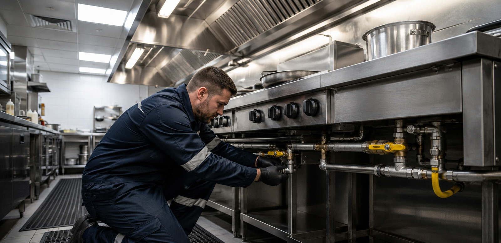 Gas Safe commercial kitchen connections connections
